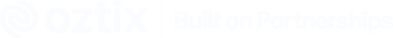 Oztix White Logo